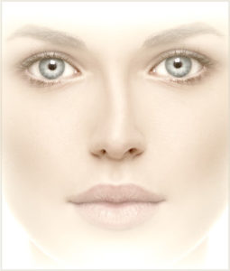 Figure 2. Deviated septum, anterior view. and 2
