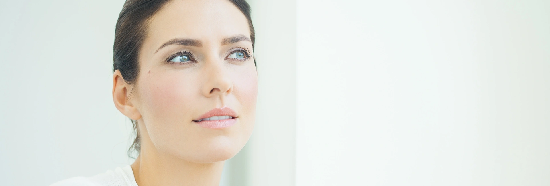 beautiful woman after dorsal hump rhinoplasty