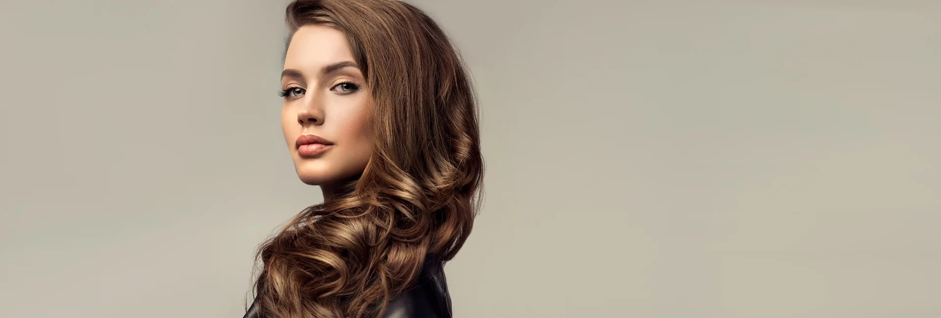 Beautiful Brunette woman with smooth skin after under eye filler