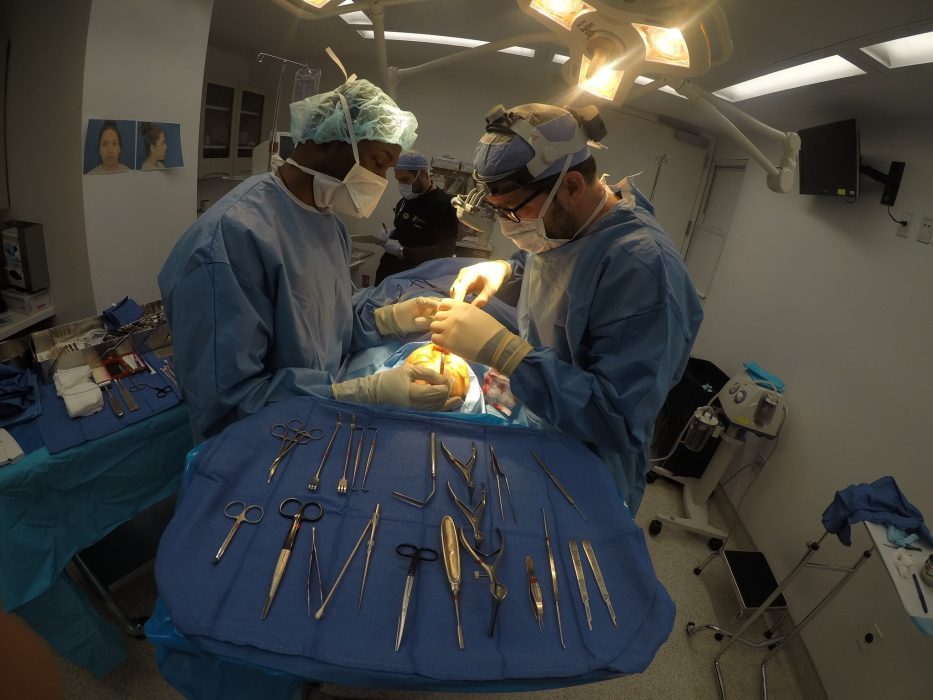 Cangello rhinoplasty surgery Dr. Cangello works on a rhinoplasty procedure at his Manhattan practice